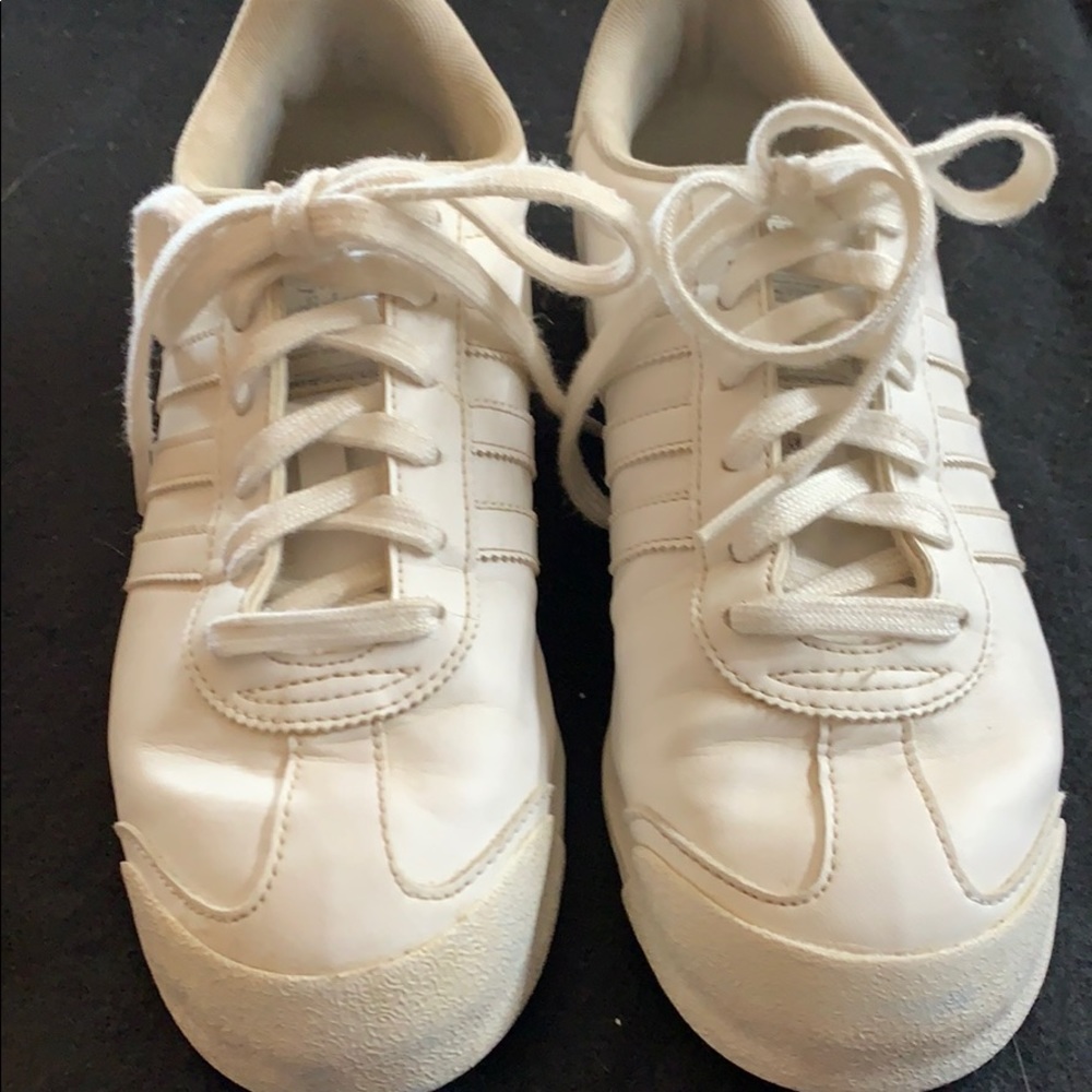 White Adidas Samoa